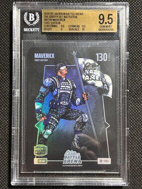 2025 BO JACKSON BATTLE ARENA COOPER FLAGG RC BATTLEFOIL STEEL MAVERICK BGS 9.5